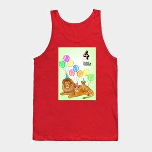 LION FAMILY 4TH BIRTHDAY Tank Top